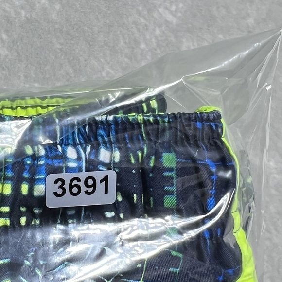 Nike Swim Trunks Mens Size Medium Blue Plaid Elastic Waist Stretch Swim Shorts - Picture 13 of 13